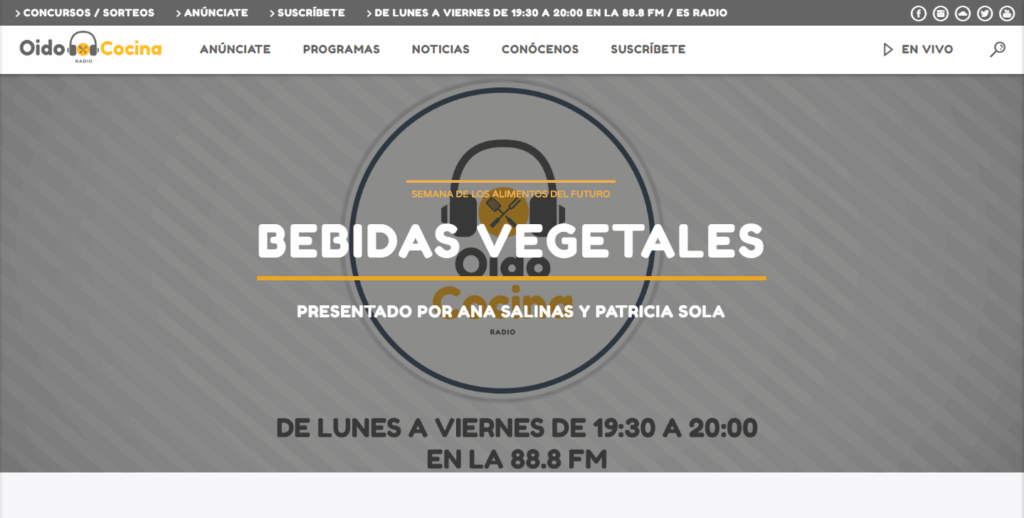Oído Cocina - Bebidas Vegetales